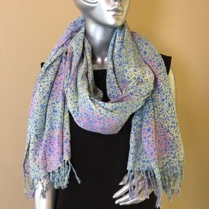 BLUE GINGER | Hawaiian Designs Oversized Scarf / Sarong